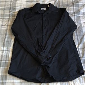Men’s black Calvin Klein button down shirt
